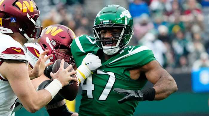 New York Jets edge rusher Bryce Huff